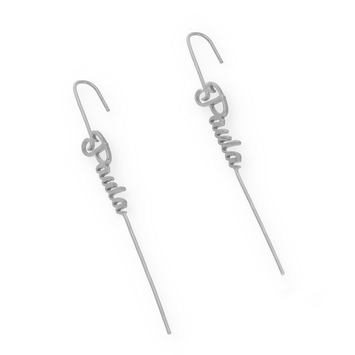 Pendientes Liana en Plata de Ley 925 y baño Oro rosa 18k