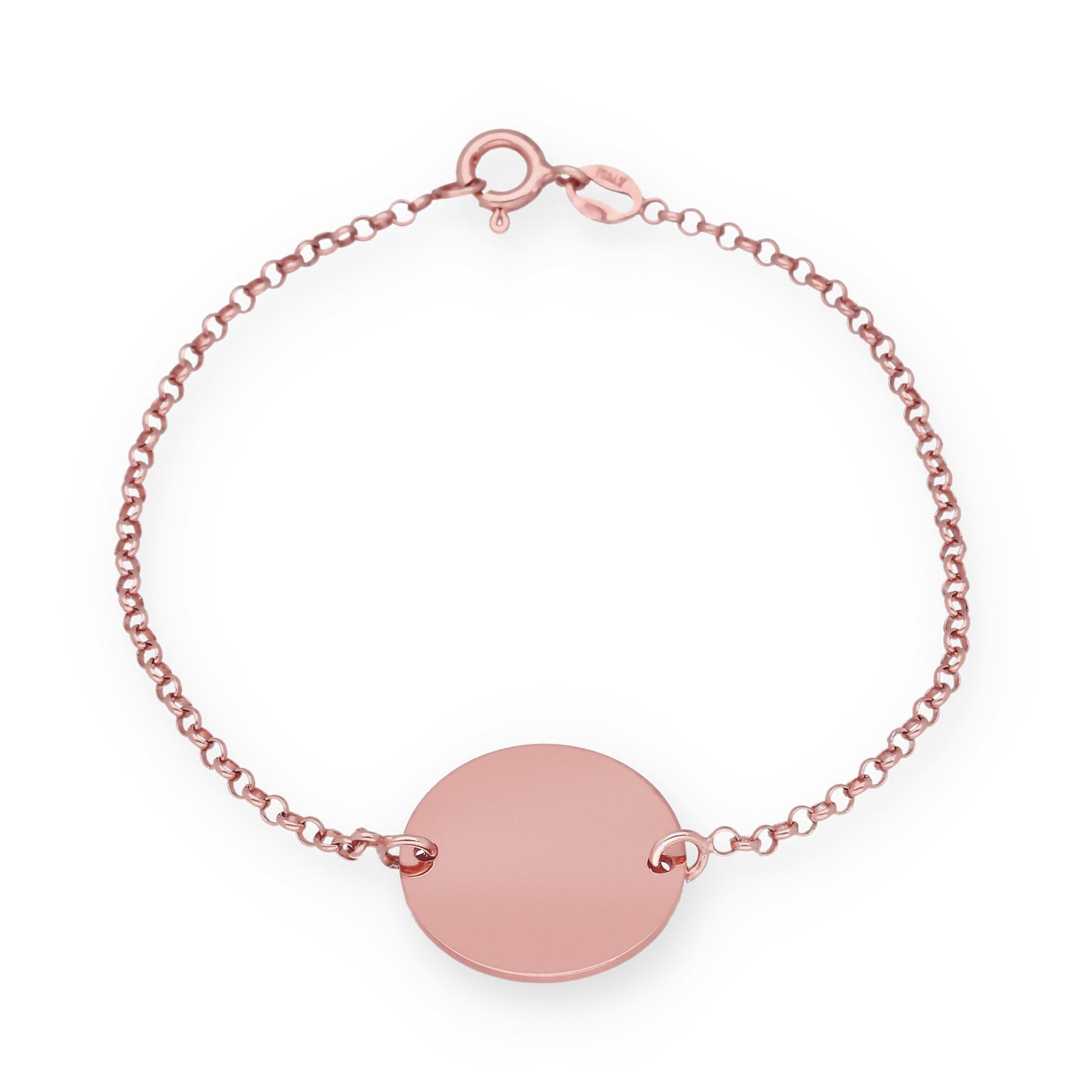Pulsera Baby Nombre y fecha en Plata de Ley 925 y baño Oro 18k