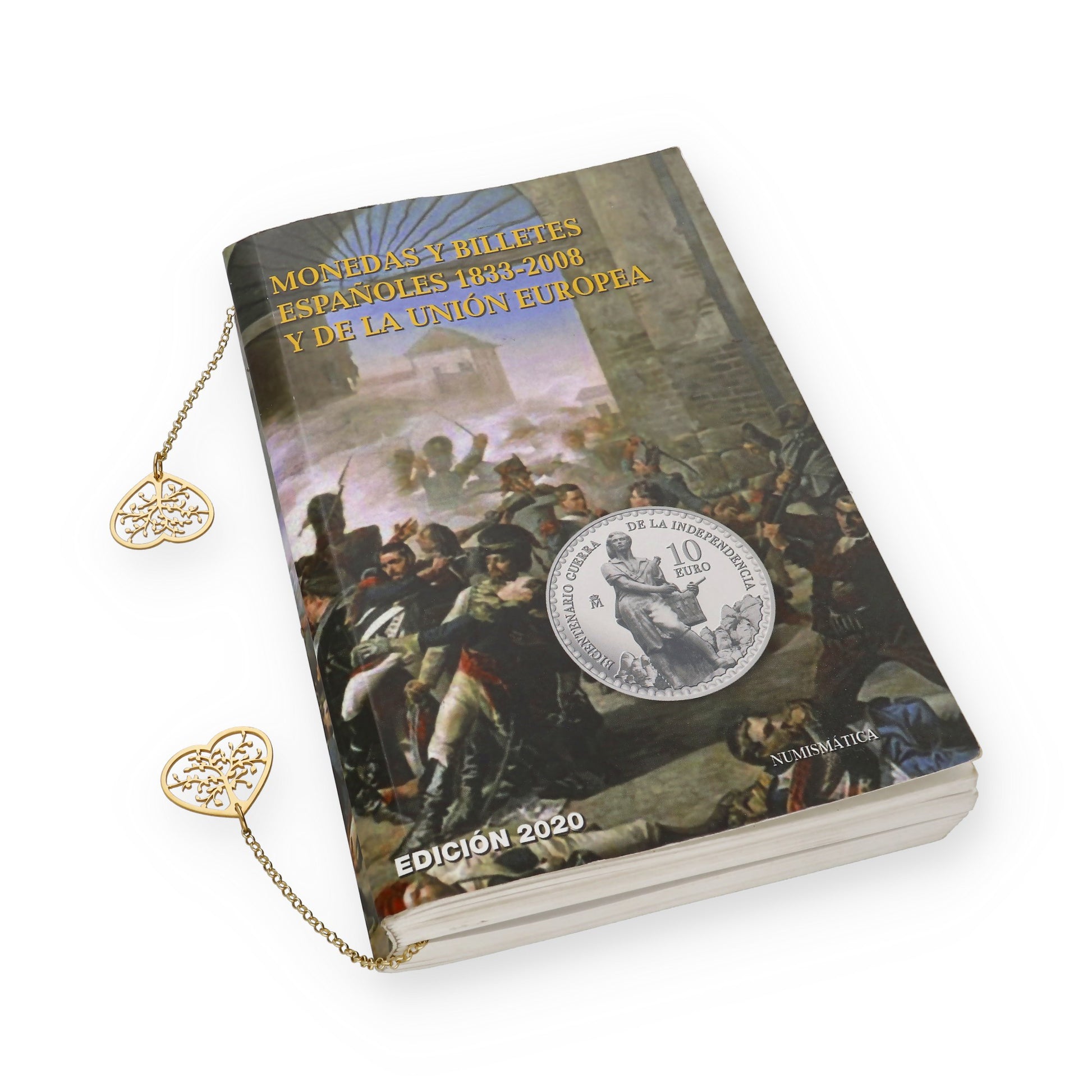 Marcapáginas Theo Nombre en Plata 925 y baño Oro 18k