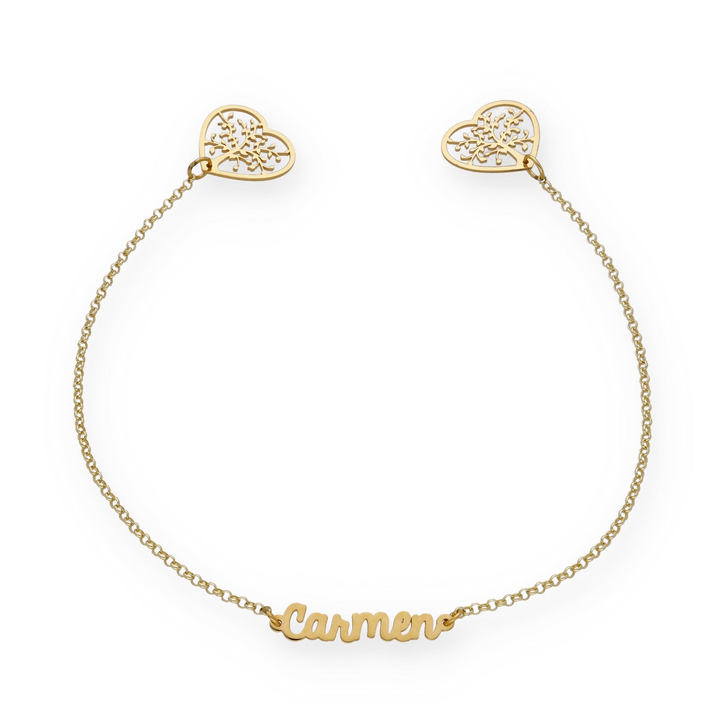 Marcapáginas Theo Nombre en Plata 925 y baño Oro 18k