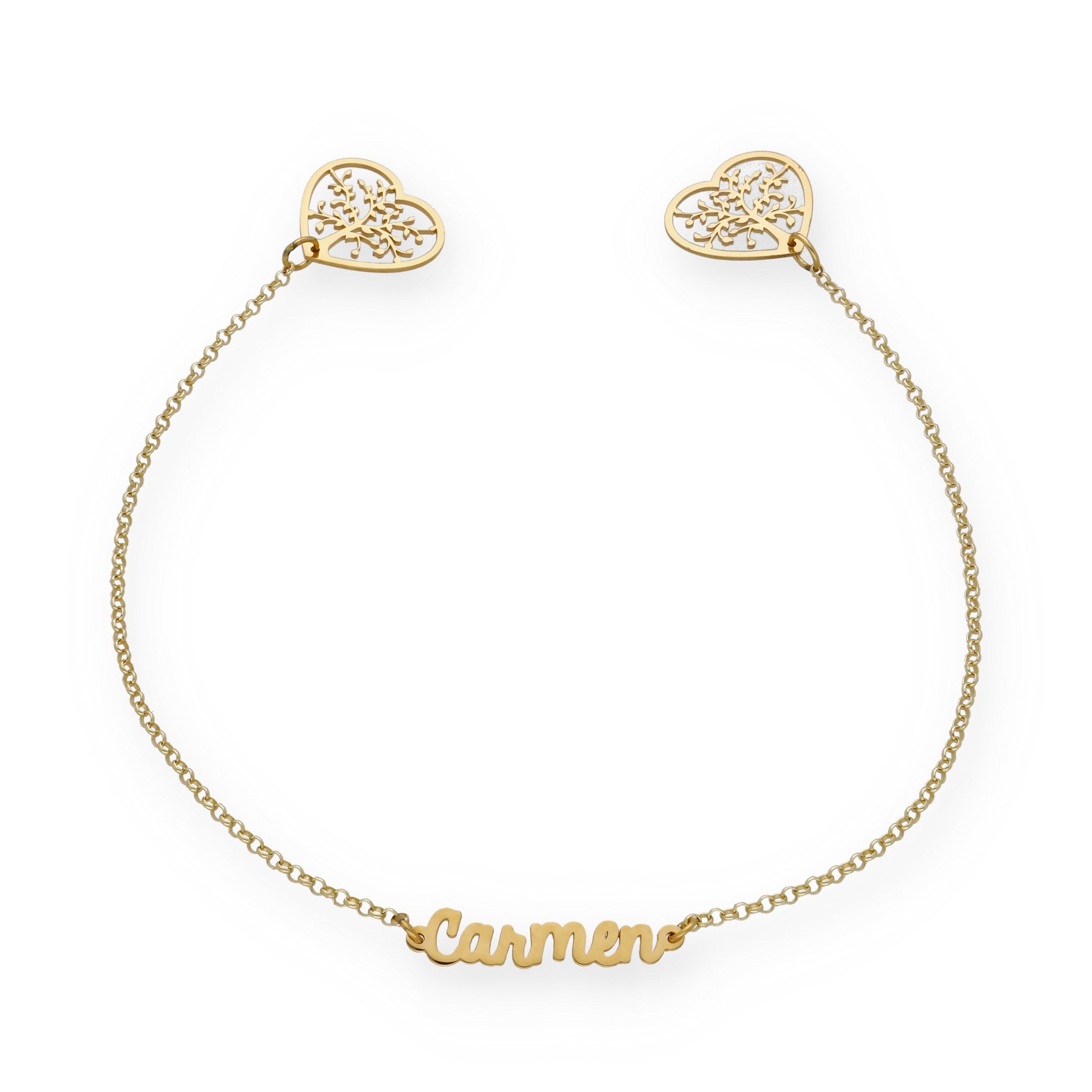 Marcapáginas Theo Nombre en Plata 925 y baño Oro 18k