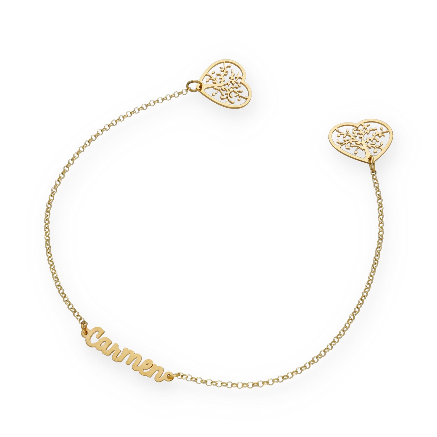 Marcapáginas Theo Nombre en Plata 925 y baño Oro 18k