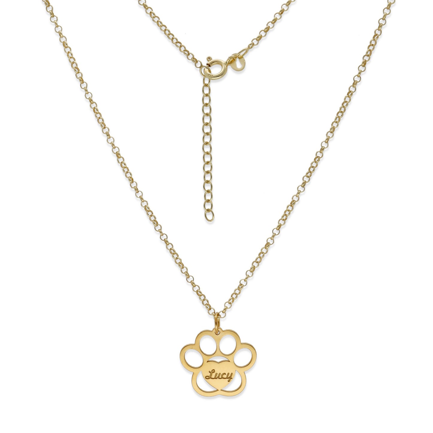 Colgante Dagui Huella y nombre en Plata de Ley 925