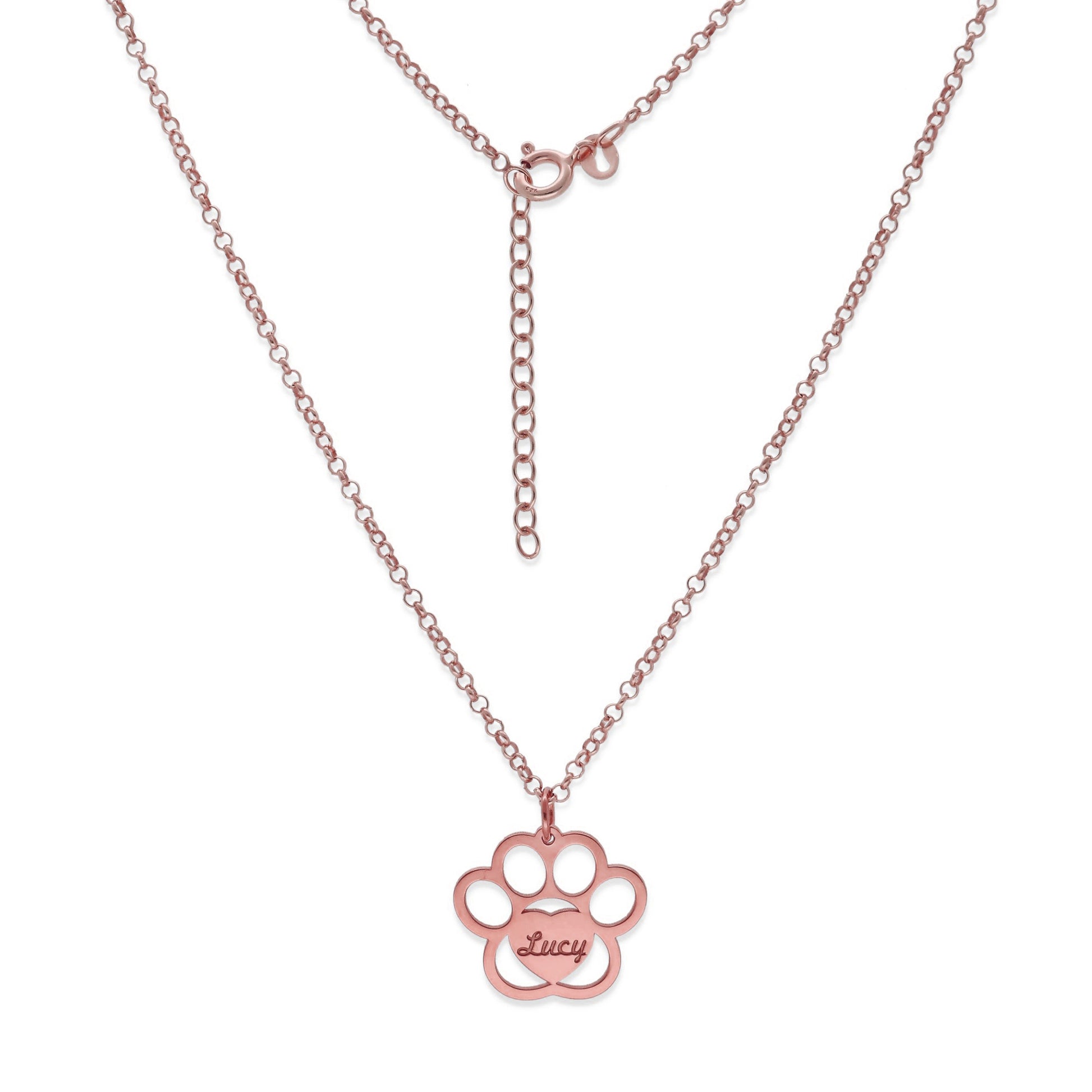 Colgante Dagui Huella y nombre en Plata de Ley 925