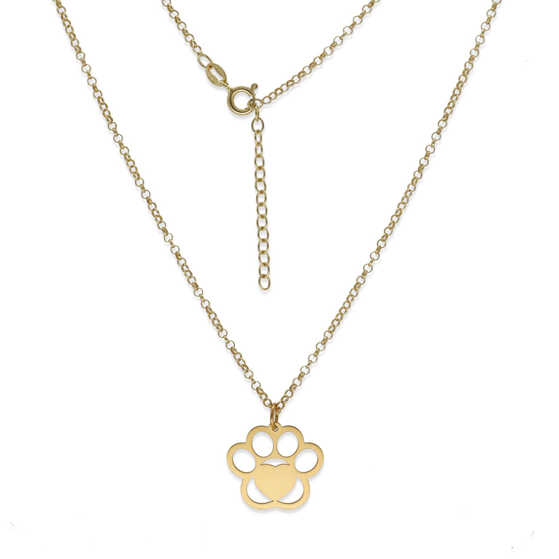 Colgante Dagui Huella y nombre en Plata de Ley 925 y baño Oro 18k.