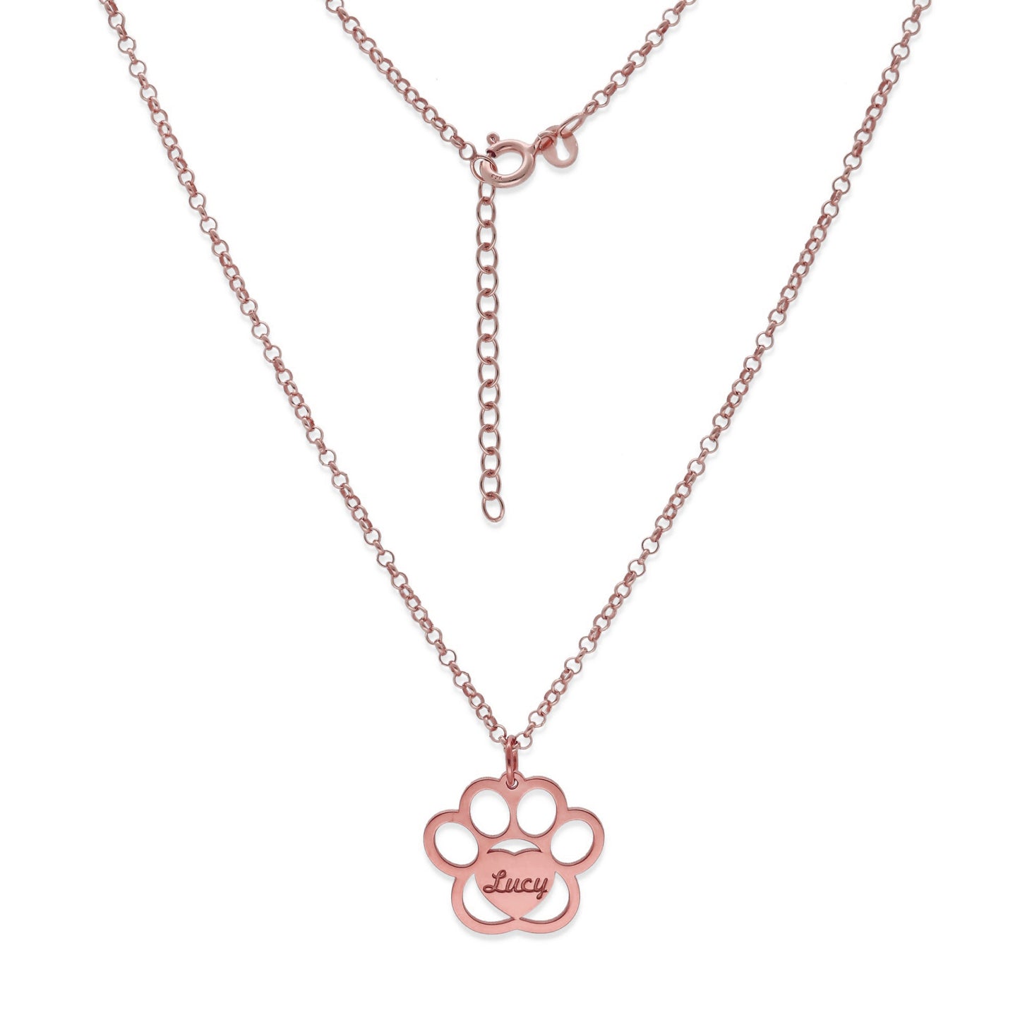 Colgante Dagui Huella y nombre en Plata de Ley 925 y baño Oro 18k.