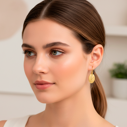 Pendientes Asha Nombre en Plata 925 y Baño Oro 18k