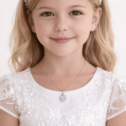 Colgante Medalla Ángel en Plata de Ley 925