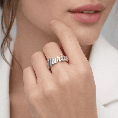 Anillo Nombre en Plata de Ley 925