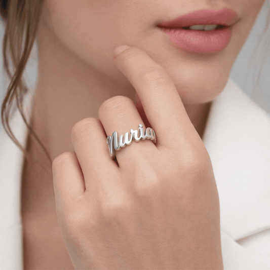 Anillo Nombre en Plata de Ley 925