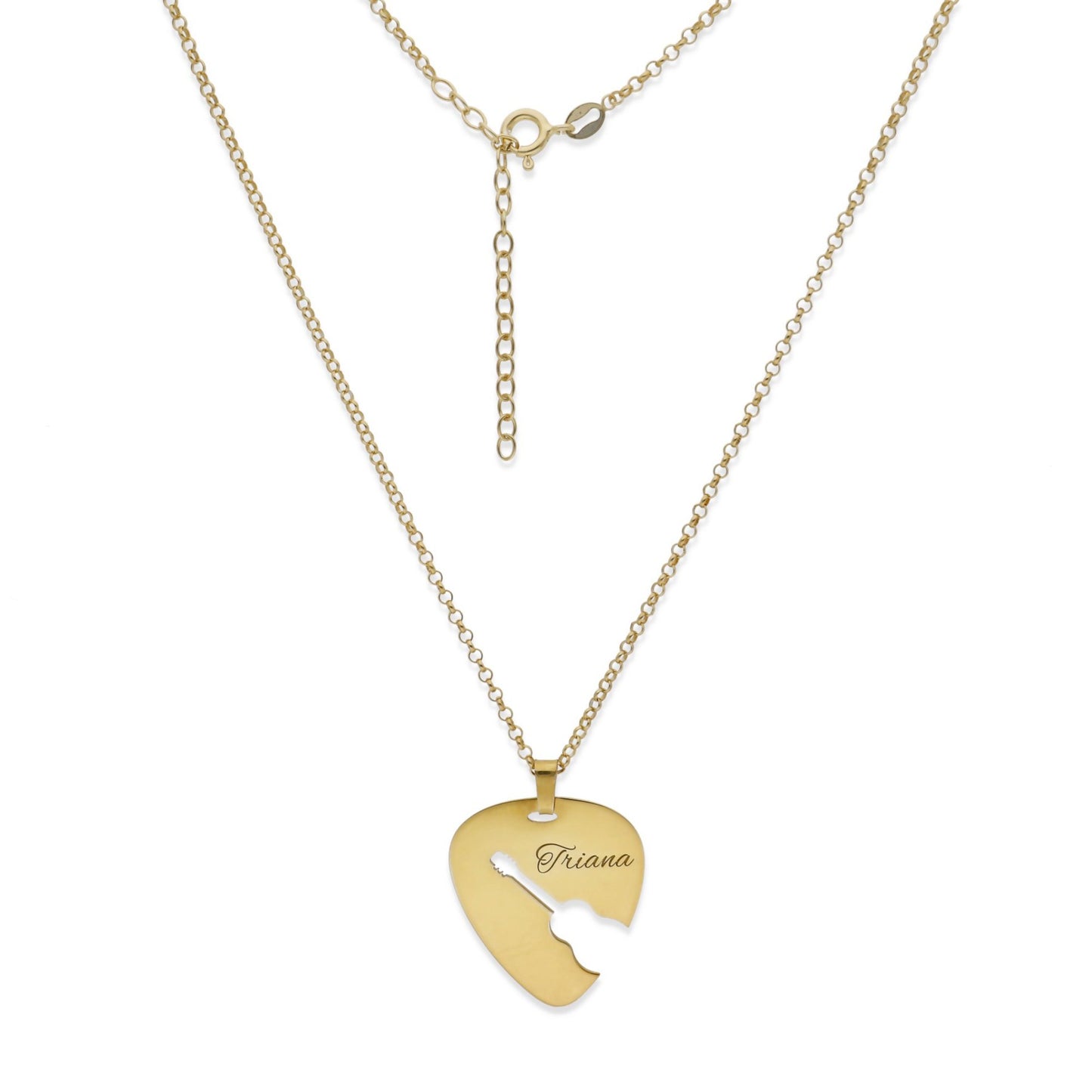 Colgante Púa Guitarra Española en Plata de Ley 925