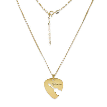 Colgante Púa Guitarra Española en Plata de Ley 925