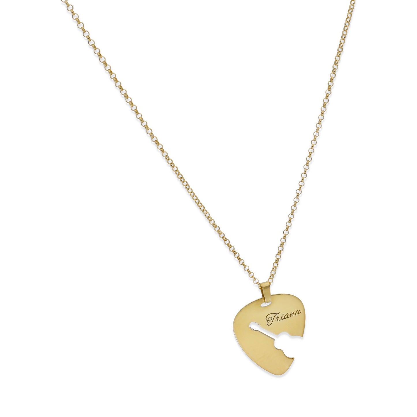 Colgante Púa Guitarra Española en Plata de Ley 925