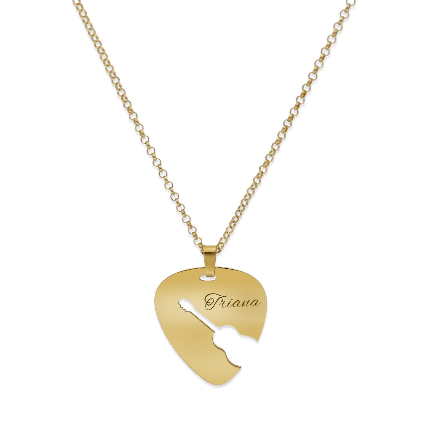 Colgante Púa Guitarra Española en Plata de Ley 925