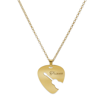 Colgante Púa Guitarra Española en Plata de Ley 925