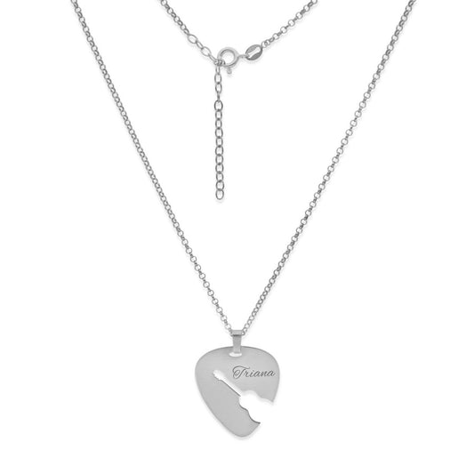 Colgante Púa Guitarra Española en Plata de Ley 925