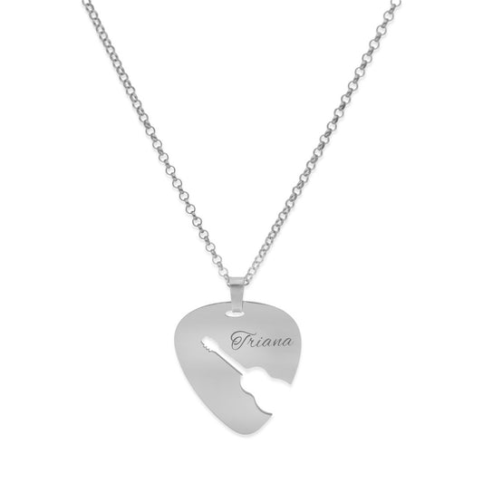 Colgante Púa Guitarra Española en Plata de Ley 925