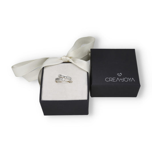 Anillo Siempre Juntas en Plata de Ley 925