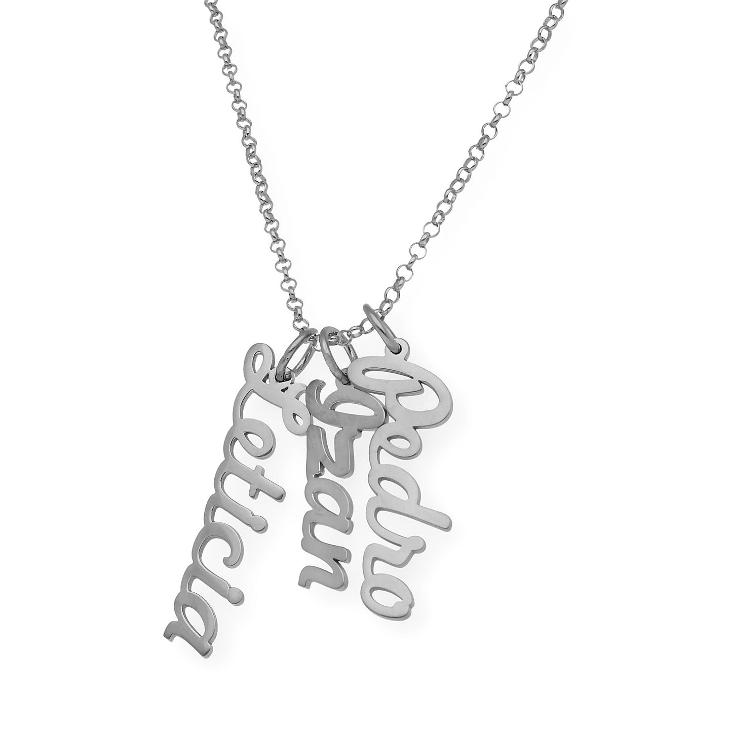 Colgante Delia Nombre en Plata de Ley 925 y baño Oro rosa 18k