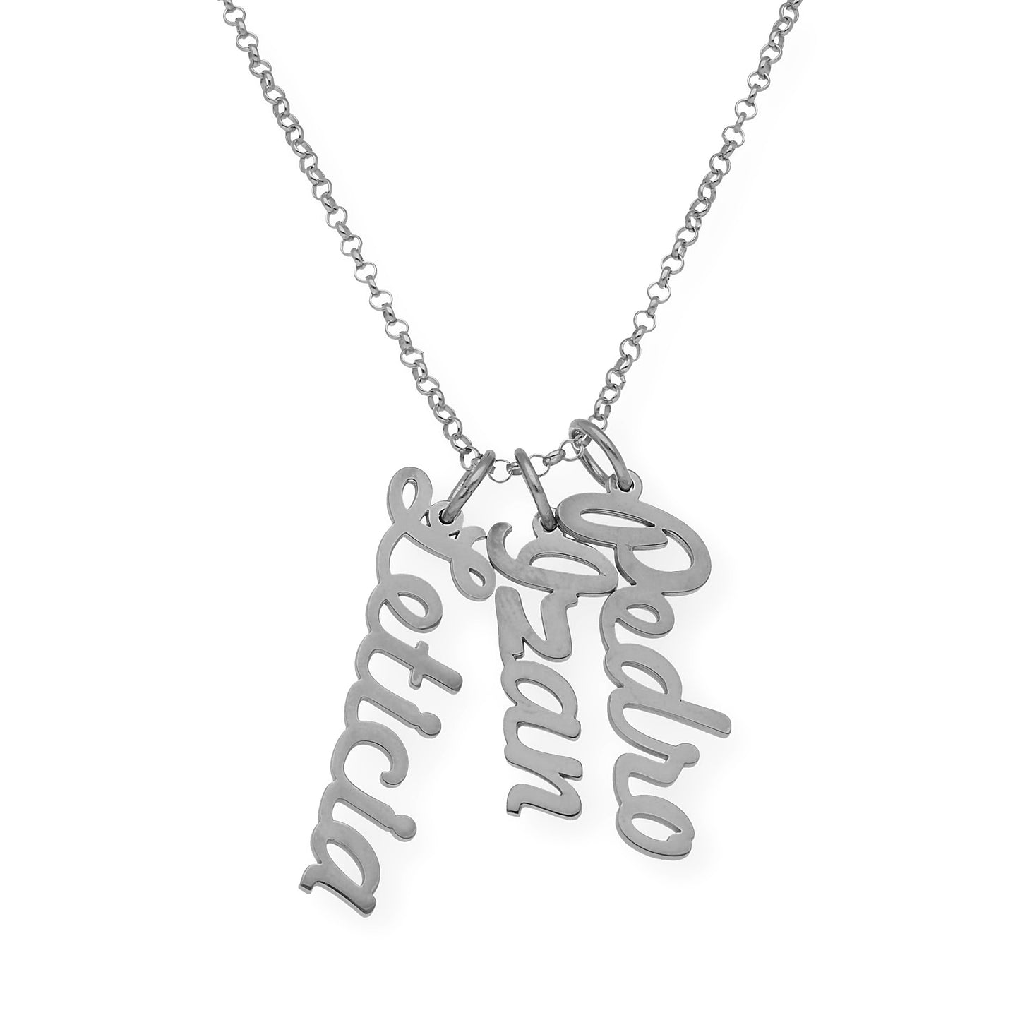 Colgante Delia Nombre en Plata de Ley 925 y baño Oro rosa 18k