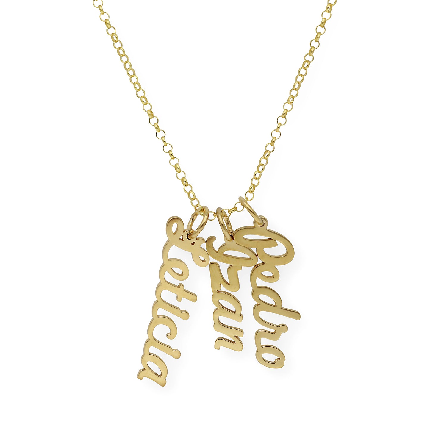 Colgante Delia Nombre en Plata de Ley 925 y baño Oro rosa 18k