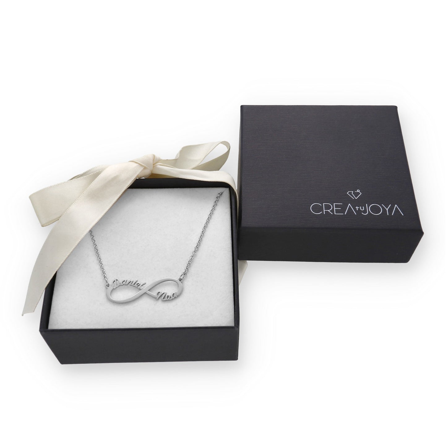 Colgante Infinito con Nombres de Plata 925