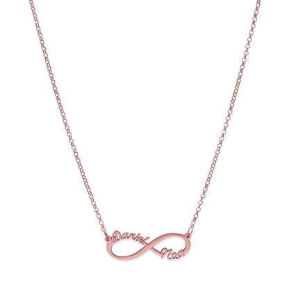 Colgante Infinito con Nombres de Plata 925