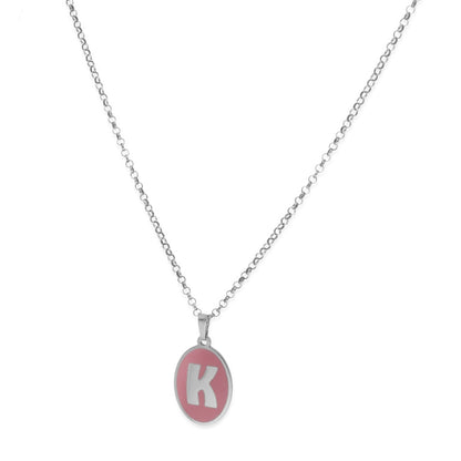 Colgante Elara en color e Inicial en Plata de ley 925