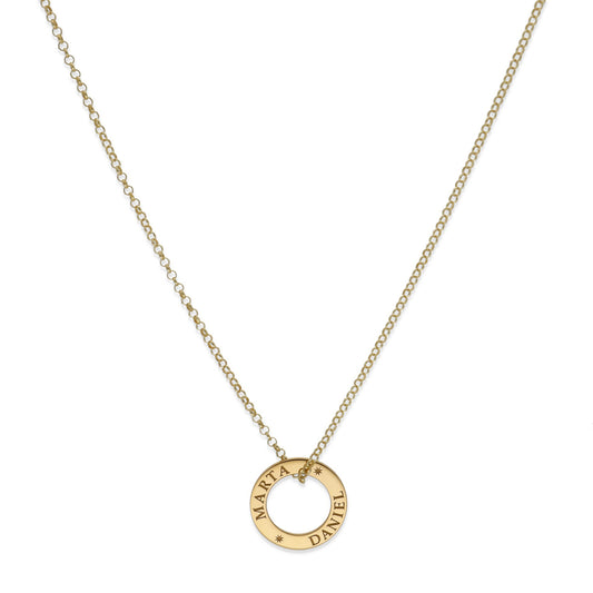 Colgante Bliss en Plata de Ley 925 con baño de Oro 18k