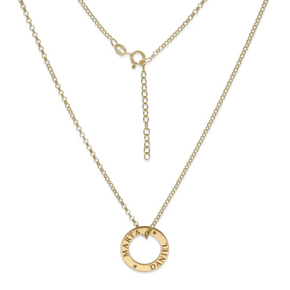 Colgante Bliss en Plata de Ley 925 y baño de Oro rosa 18k