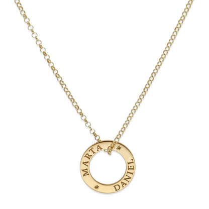 Colgante Bliss en Plata de Ley 925 y baño de Oro rosa 18k