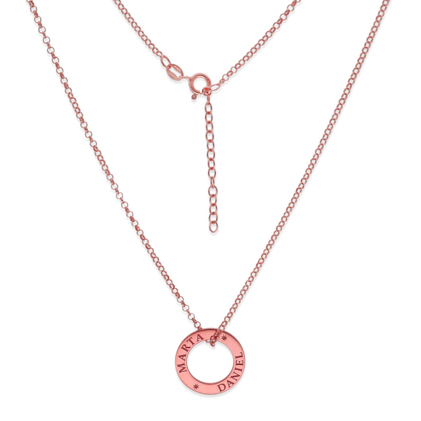 Colgante Bliss en Plata de Ley 925 y baño de Oro rosa 18k