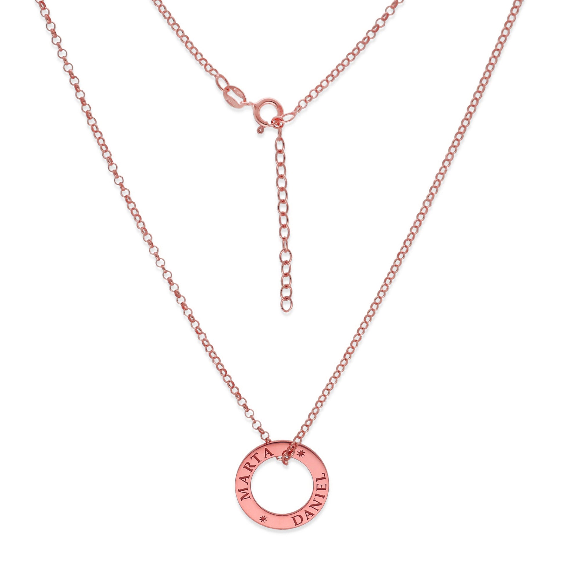 Colgante Bliss en Plata de Ley 925 y baño de Oro rosa 18k