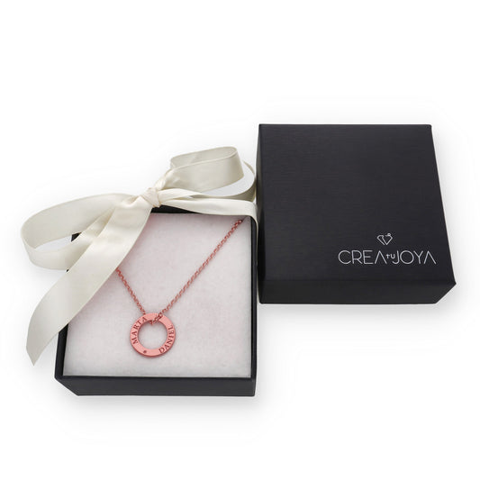 Colgante Bliss en Plata de Ley 925 y baño de Oro rosa 18k