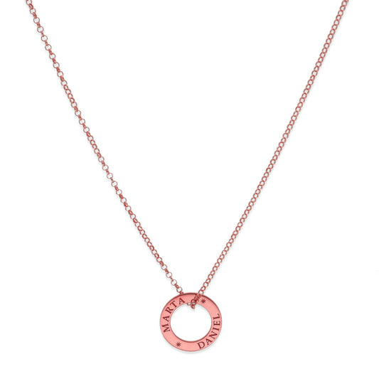 Colgante Bliss en Plata de Ley 925 y baño de Oro rosa 18k