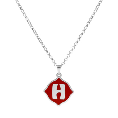 Colgante Hada en color e Inicial en Plata de ley 925