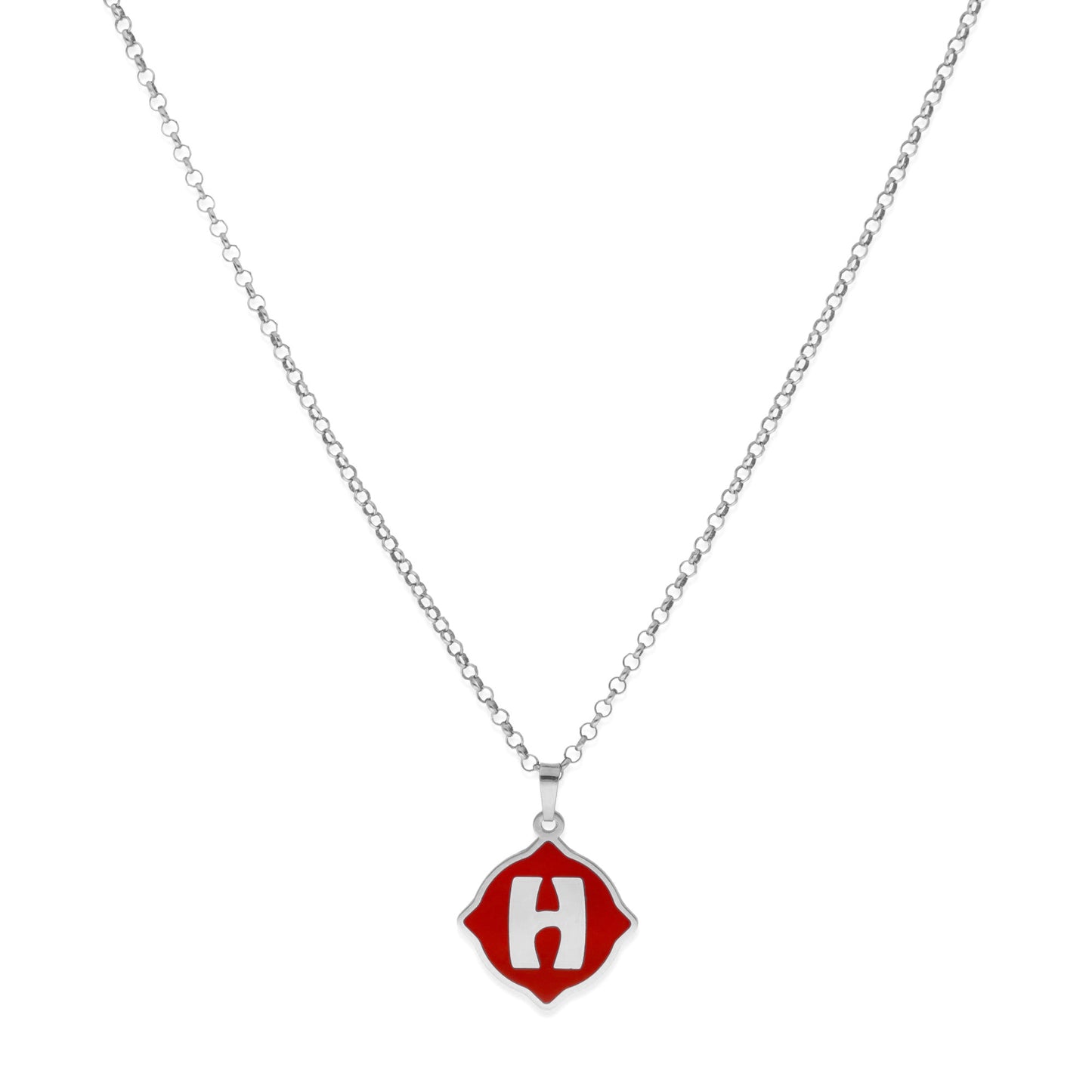 Colgante Hada en color e Inicial en Plata de ley 925