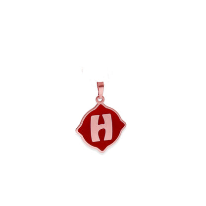 Colgante Hada en color e Inicial en Plata de ley 925