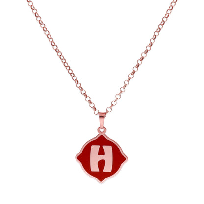 Colgante Hada en color e Inicial en Plata de ley 925