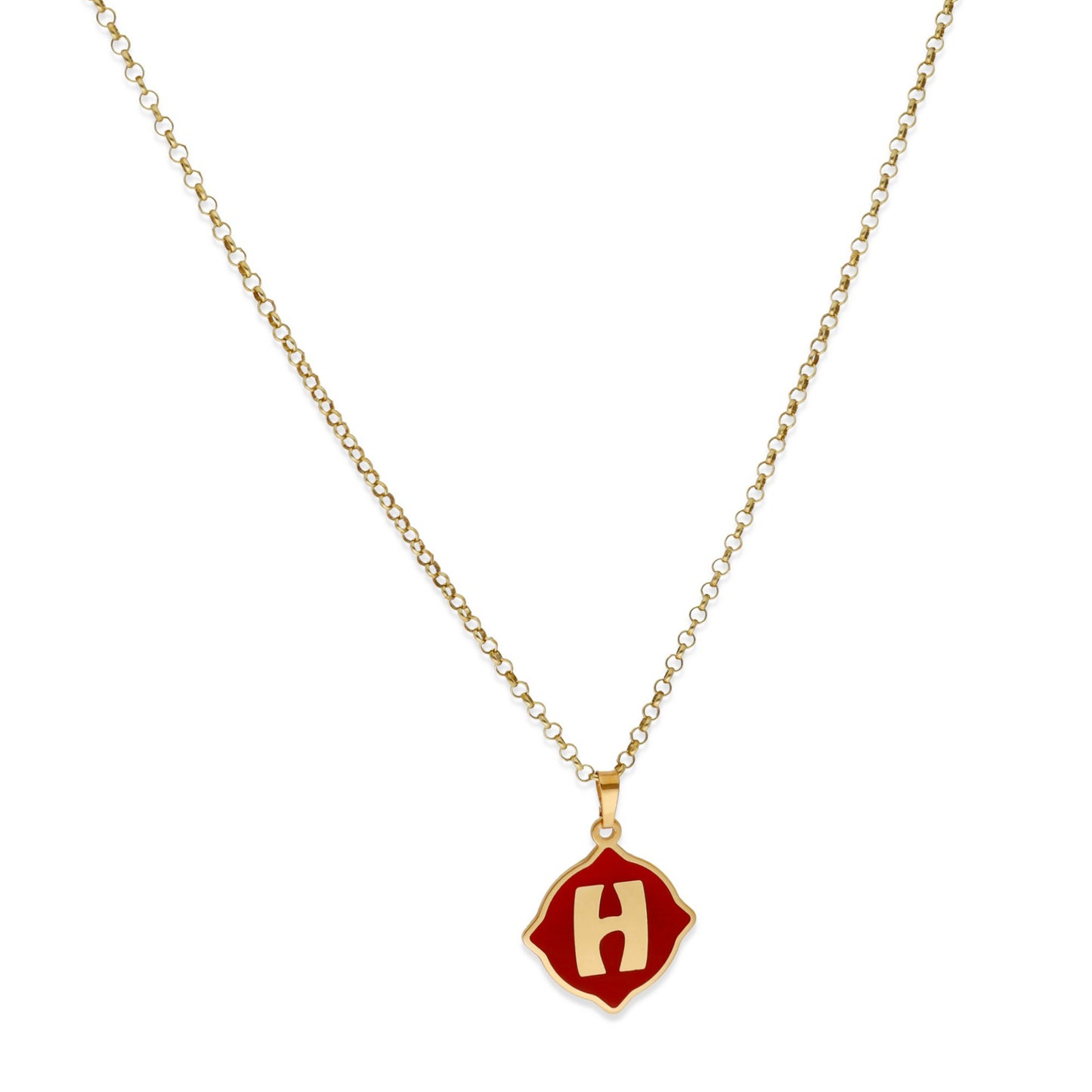 Colgante Hada en color e Inicial en Plata de ley 925 y baño Oro 18k