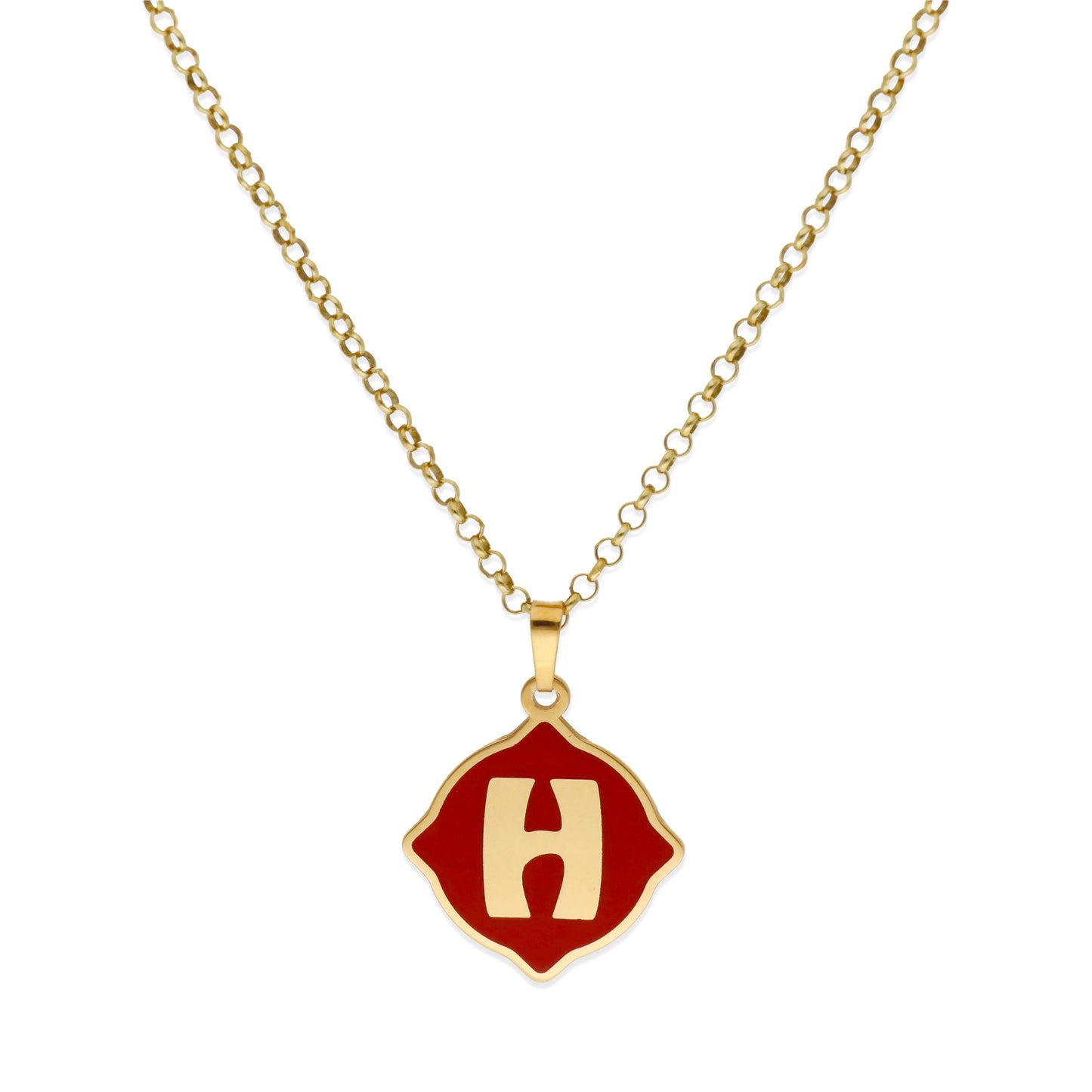 Colgante Hada en color e Inicial en Plata de ley 925 y baño Oro 18k