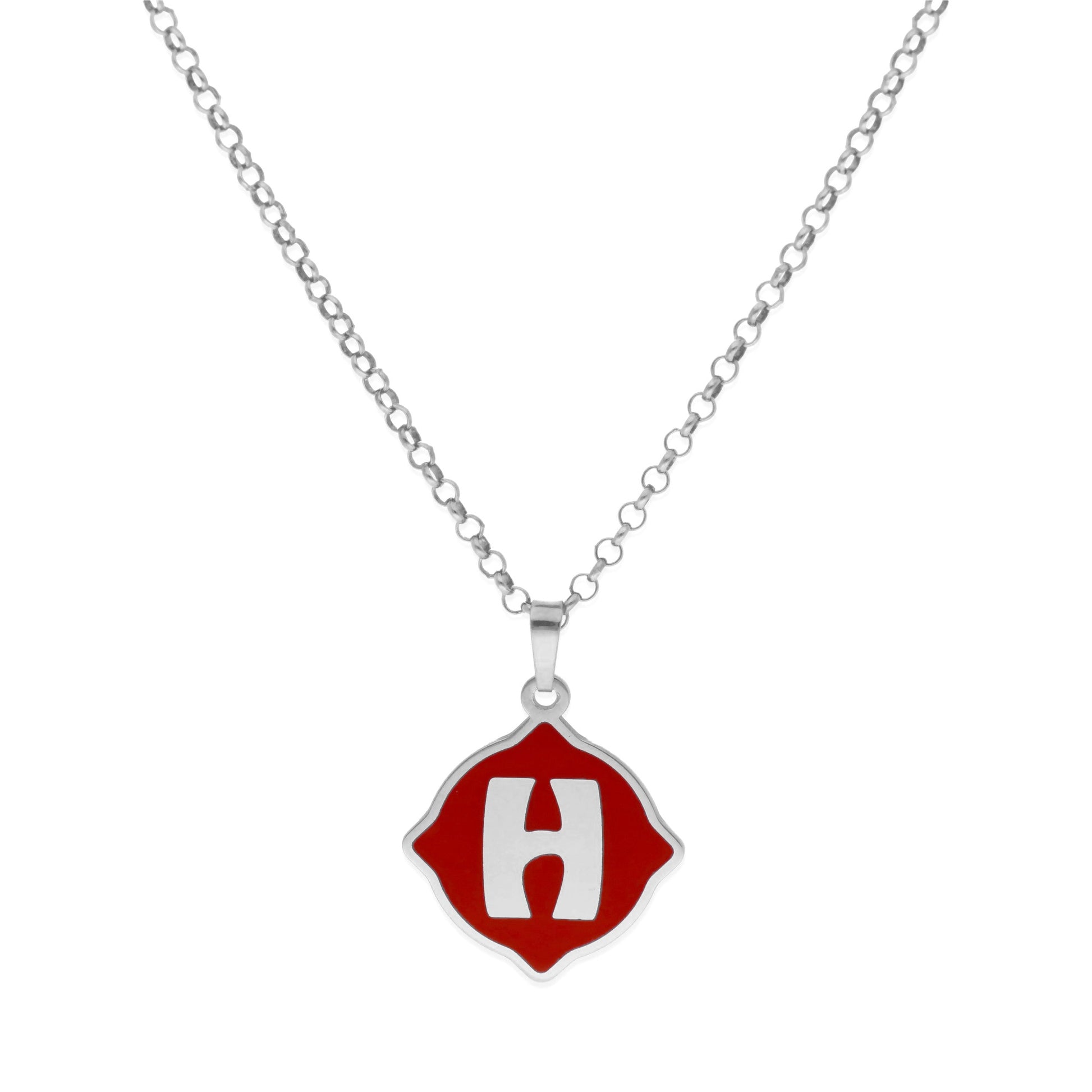 Colgante Hada en color e Inicial en Plata de ley 925 y baño Oro Rosa 18k