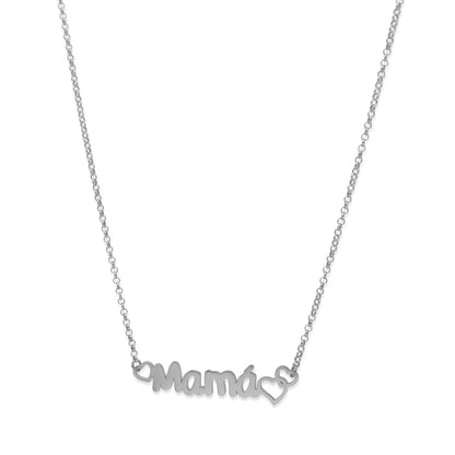 Colgante Love Mamá en Plata de Ley 925 y baño Oro 18k