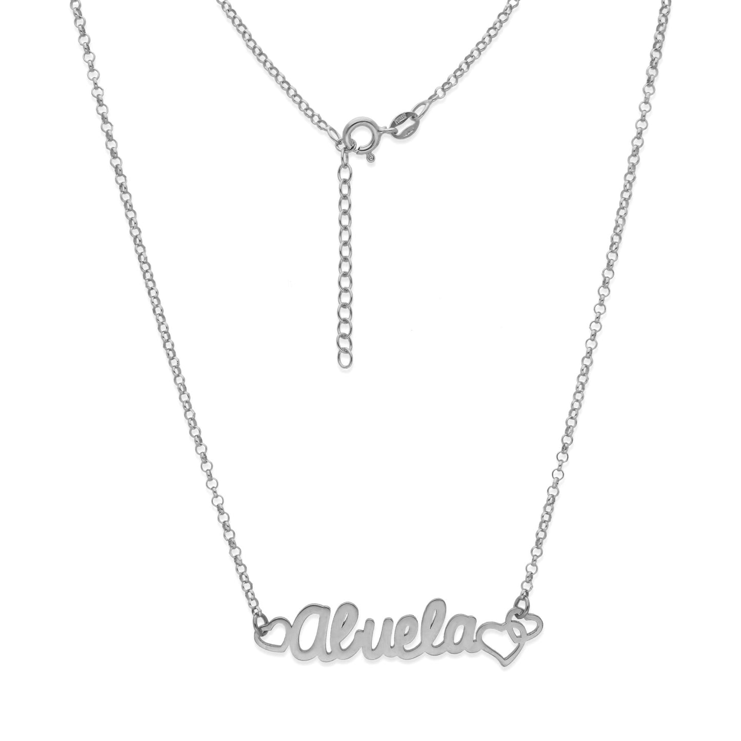 Colgante Love Abuela en Plata de Ley 925