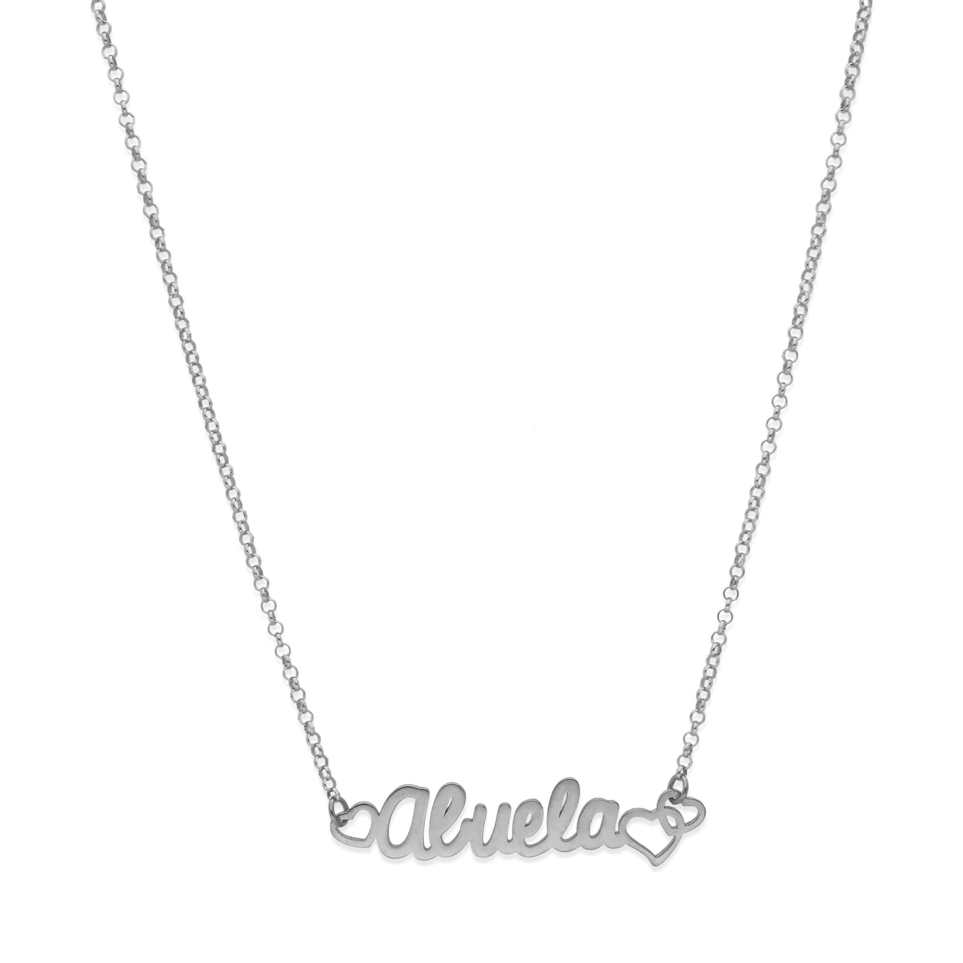 Colgante Love Abuela en Plata de Ley 925