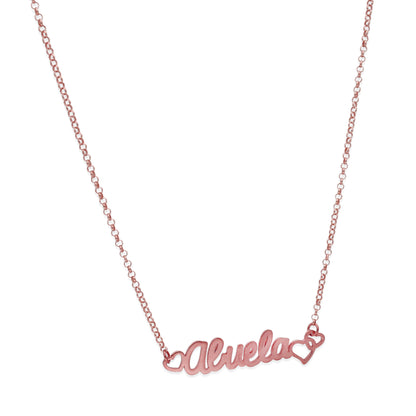 Colgante Love Abuela en Plata de Ley 925