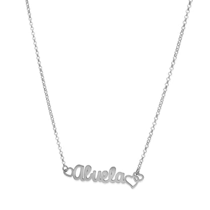 Colgante Love Abuela en Plata de Ley 925 y baño Oro 18k