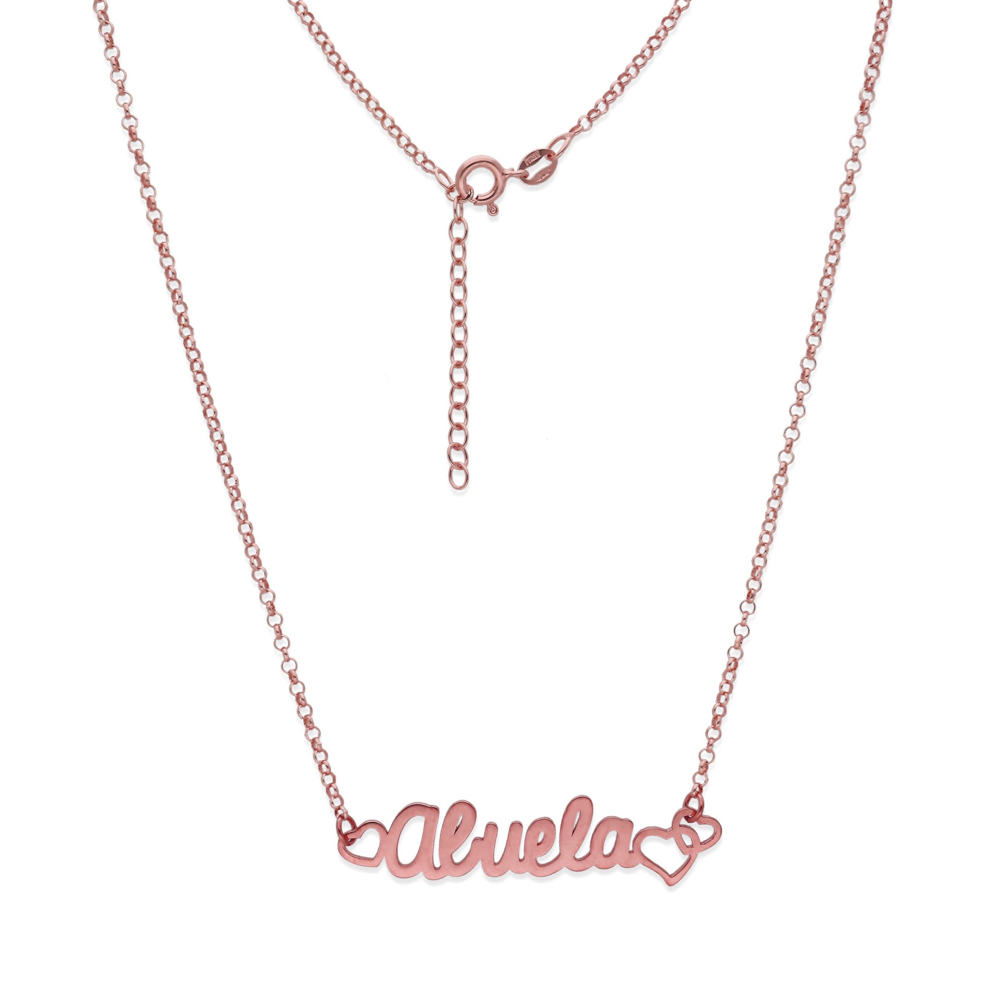 Colgante Love Abuela en Plata de Ley 925 y baño Oro 18k