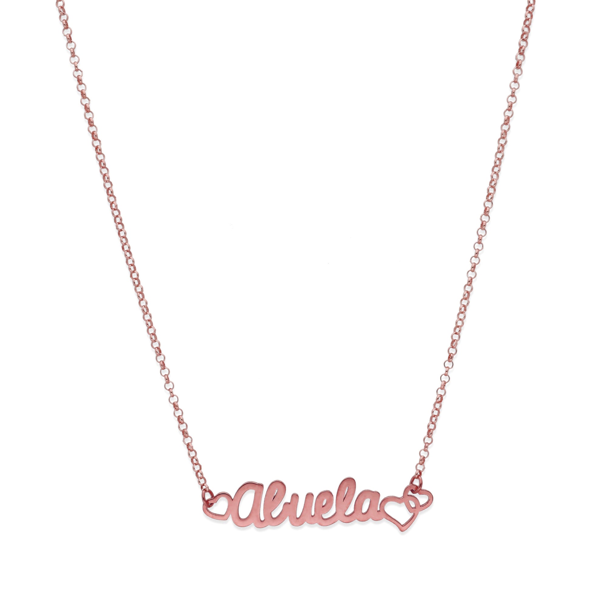 Colgante Love Abuela en Plata de Ley 925 y baño Oro 18k