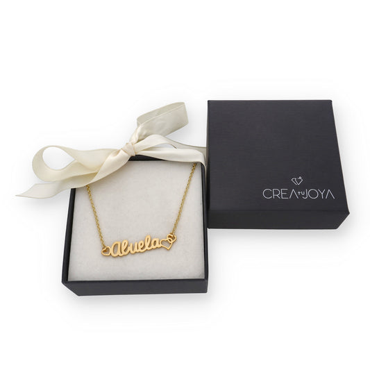 Colgante Love Mamá en Plata de Ley 925 y baño Oro 18k